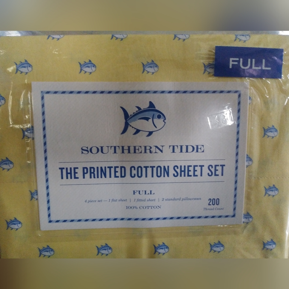 New Southern Tide Skipjack Full sheet set Yellow